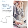 LIFKICH 10pcs Coiled Telephone Cord Flexible and Phone Cables Easy to Install Design for Use view 3