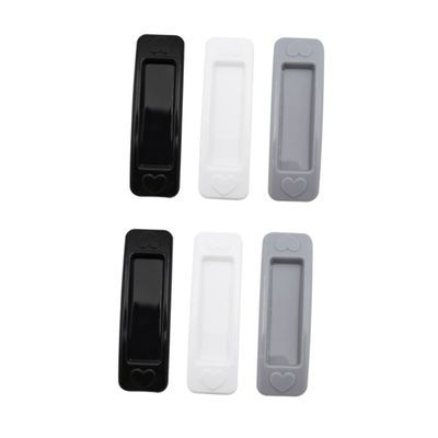 IWOWHERO 6pcs Self-Stick Handles for Kitchen Doors Practical Cabinet Pulls Modern Adhesive Drawer Knobs Easy Installation for Home