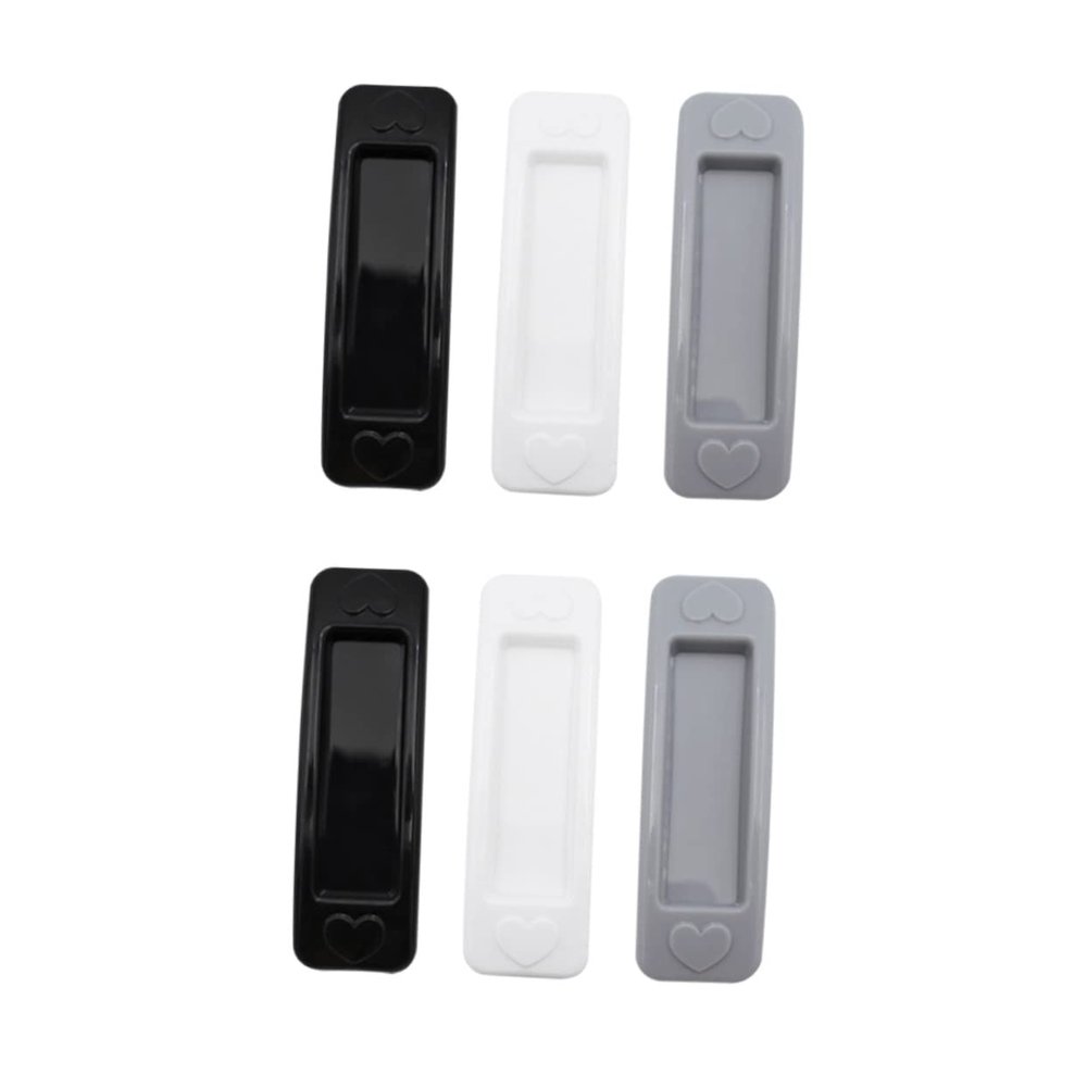 IWOWHERO 6pcs Self-Stick Handles for Kitchen Doors Practical Cabinet Pulls Modern Adhesive Drawer Knobs Easy Installation for Home
