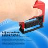 Sanpyl Adjustable Date Coding Machine, Portable Ink Date Printing Machine Manual Stamping Printer Non-Slip Strip for Quick Drying Expiry Date Printing Suitable Various Surfaces view 2