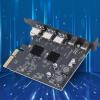10Gbps USB 3.2 Expansion Card with 3 Type A, 2 Type C Ports, PCIe 4X for Computer Motherboard, Compatible with 10 11 view 4