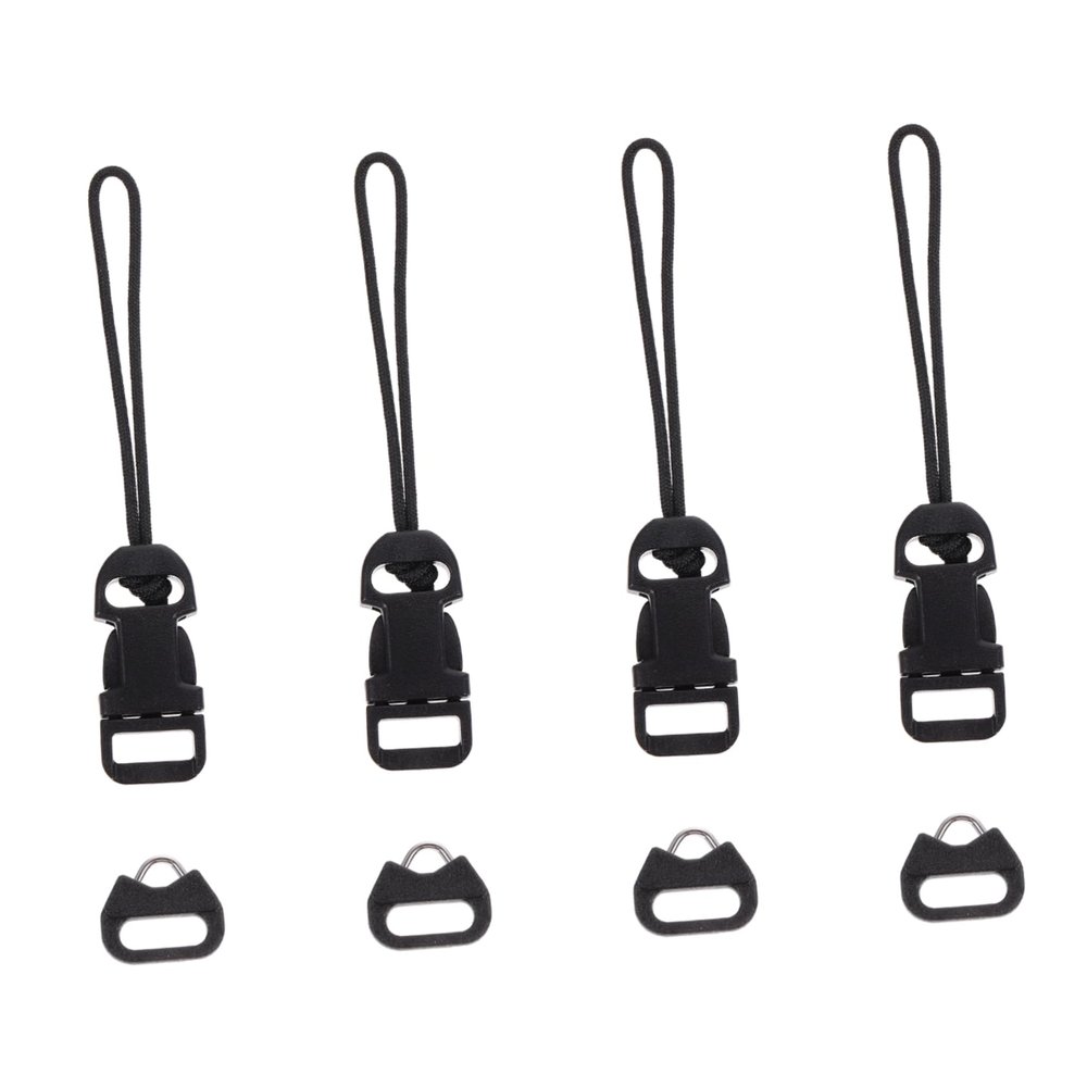 jojofuny Camera Strap Black Quick Release Camera Strap Buckles Loop Connectors 8 Pcs