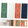 HOMSFOU 4pcs Self-Adhesive Wall-Mounted Power Strip Holder Socket Organizer for Home Office Easy Install Cable Management Rack Green and Pink view 4