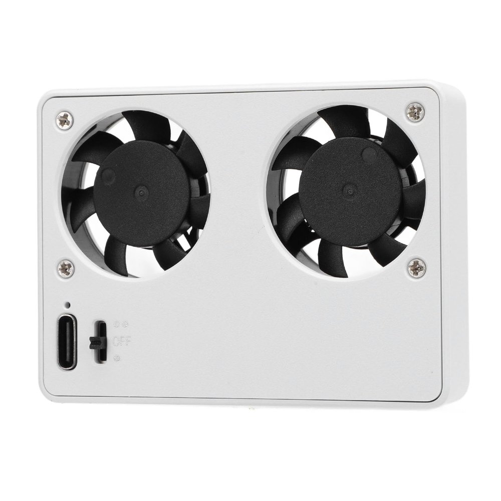 Camera Dual Cooling Fan,Camera Video Dual Cooling Fan Semiconductor External Cooling System for A7M4 ZVE1 ZV E10 ZV1 R6 Quiet 2 Speed Fan Black