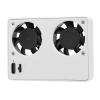 Camera Dual Cooling Fan,Camera Video Dual Cooling Fan Semiconductor External Cooling System for A7M4 ZVE1 ZV E10 ZV1 R6 Quiet 2 Speed Fan Black view 1