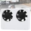 Camera Dual Cooling Fan,Camera Video Dual Cooling Fan Semiconductor External Cooling System for A7M4 ZVE1 ZV E10 ZV1 R6 Quiet 2 Speed Fan Black view 2
