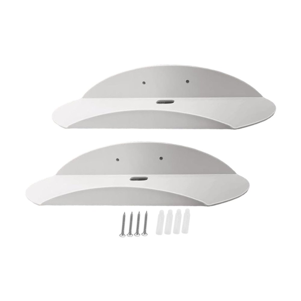 Gralara Speaker Wall Mount Brackets Wall Screws Mounts Acrylic Storage Bracket Float Rack Stand for Speakers Plants Living Room Home