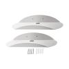 Gralara Speaker Wall Mount Brackets Wall Screws Mounts Acrylic Storage Bracket Float Rack Stand for Speakers Plants Living Room Home