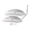 Gralara Speaker Wall Mount Brackets Wall Screws Mounts Acrylic Storage Bracket Float Rack Stand for Speakers Plants Living Room Home view 2