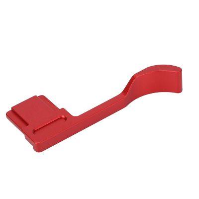 Asixxsix Grip Hot Shoe Cover, Aluminum Alloy Metal Thumb Up Grip Ergonomic Thumb Up Rest Hand Grip for A7CR A7CRII Camera, Enhanced Comfort (Red)
