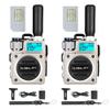 Global-PTT PoC Radios, Pack of 2 Unlimited Range Walkie Talkies, Nationwide Coverage Audio Reliable Durable Long-Life Battery with Free Yearly Data SIM Card (Silver) view 1