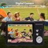 48MP Digital Camera, 4K 8X Zoom, 20 Filters, 2.7 Inch Screen, Anti Shaking, Rechargeable, Compact for Kids Students Vlogging, with High Resolution CMOS Sensor, Selfie Mode (Black) view 4