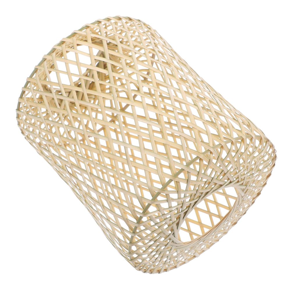 GRIRIW Bamboo Lampshade Woven Lamp Cover for Ceiling Lights Diy Decorative Lighting