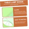 Light Green Fabric Lamp Shade Clip on Replacement Cover view 2