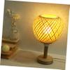 WHAMVOX Woven Ceiling Lamp Shade Handmade Rattan Light Fixture for Soft Lighting Room Bedroom and Dining Area Easy to Install Replacement Lampshade view 4