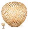 Levemolo Woven Lamp Shade Multi-functional Rattan Pendant Light Shade for Ceiling Fixtures Handmade Natural Sturdy and Compatible Various Lighting Styles view 1