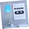 ASAKKURA Gauze Lamp Shade for Table Floor and Wall Lamps Cozy Illumination Effect Easy to Install Clip Design Blue Replacement for Home view 4