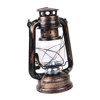 BELLIFFY Vintage Kerosene Lamp Lantern Iron Material Hanging Lamp for Outdoor Decor Photo Props