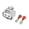 1-20 Kit 4.8mm 2 Pin Ways Female Hydraulic Motor p/Lug Waterprof Auto Connector 6189-0425 DJ7021B-4.8-21(1Set) view 1