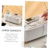 CAXUSD Cable Organizer Box with Lid Durable Material Tidy Cord Management for Space-Saving Design for Wires and Power Strips Stylish Storage Container view 4