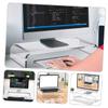 GAROZATION Desktop Acrylic Monitor Riser Stand for Ergonomic Height Compact for Home Office Use Supports Eye Large view 4