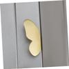 TOGEVAL Aluminum Alloy Butterfly Knob Elegant Gold Pull Handle for Dressers Cabinets and Nursery Decor Minimalist Design for Easy Installation Unique Decorative Butterfly Shape view 4