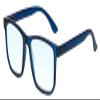 Calabria R861 Blue Light Reading Glasses +2.75 Navy Crystal Men Women Trendy Eyeglasses Work Gaming Computer Readers w/Case view 1