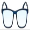 Calabria R861 Blue Light Reading Glasses +2.75 Navy Crystal Men Women Trendy Eyeglasses Work Gaming Computer Readers w/Case view 3