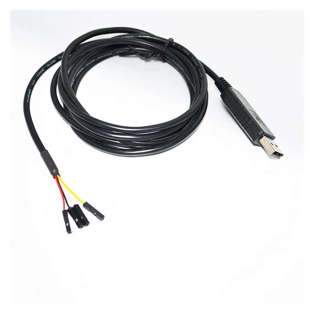lowmountainswere HFHYDZSW F/;TD/;1 FT232RL USB to RS232 Converter 4PIN 4 Way D-PO-T Jumper DEBUG Download Cable Fit Compatible with PINOUT VCC GND TXD RXD(3m)
