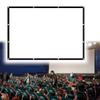 BERWDUXA Large Projector Screen 100" 180 200" 250" 300" Foldable Washable Movie Screen, Wall Mount Hanging Indoor Outdoor Screen, 4K 16:9 HD Video Projection Screen(16:9,100") view 1
