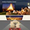 BERWDUXA Outdoor Foldable Projector Screen 60" 72" 100" 120" 150" 200" Double Sided Cinema Screen Washable/Anti-Crease HD Screen for Home, Party, Camping(100inch-16:9) view 2