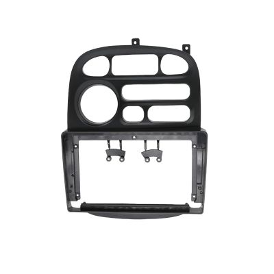 9 Inch Car Fascia Frame Fitting Adaptor Android Audio Dash Trim Kit Compatible with Hyundai H1 Starex 1997-2007 Install Mount Kit(Only Frame)