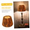 MOLUCKFU Plush Tiger Print Lampshade Cover Creative Table and Bedside Lamp Shade with Soft Texture Decorative Replacement for Cozy Home Shape view 2
