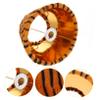 MOLUCKFU Plush Tiger Print Lampshade Cover Creative Table and Bedside Lamp Shade with Soft Texture Decorative Replacement for Cozy Home Shape view 3