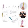 Abaodam 4pcs Mini Microphone Portable Vocal Mic for Phone Tablet Computer Tiny Lightweight for Singing Voice Recording and Vlogging view 4