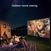 BERWDUXA Foldable Outdoor Projection Screen 60-200 Inch Portable Projector Screen Indoor Double-Sided Movie Screen Hanging Screen Washable Wrinkle Free(200inch-16:9) view 4