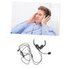 Abaodam Head-Mounted Microphone with Noise Reduction for Communication Dual Ear Voice Amplifier Mic Comfortable for Long Wear USB Compatible for Men and Women view 4