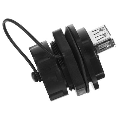 ARTIBETTER USB Panel Mount Connector Female to Female Extension Adapter for Motorcycle Boat Data Transmission High-Speed Mbps Rugged Design Cover Rated