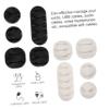 FELTECHELECTR 20pcs Self-Adhesive Cable Organizers Durable Silicone Wire Holders for Desk Home Easy to Install Black White Set for Cable Management view 2
