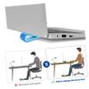 ARTIBETTER 4pcs Laptop Cooling Pad Riser Stand with Anti-Skid Base Ergonomic Height Notebook Holder for Comfortable Desk Use Blue and White Design view 2