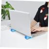 ARTIBETTER 4pcs Laptop Cooling Pad Riser Stand with Anti-Skid Base Ergonomic Height Notebook Holder for Comfortable Desk Use Blue and White Design view 3