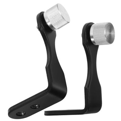 2pcs Telescope Camera Adapter Binocular Tripod Mount Black Silver Finish