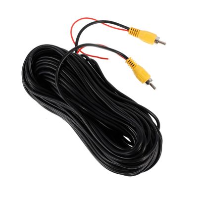 Beatifufu Car Video Extension Cable for Backup Camera Rearview Mirror Accessory Long Audio Signal Line Compatible Rear Camera