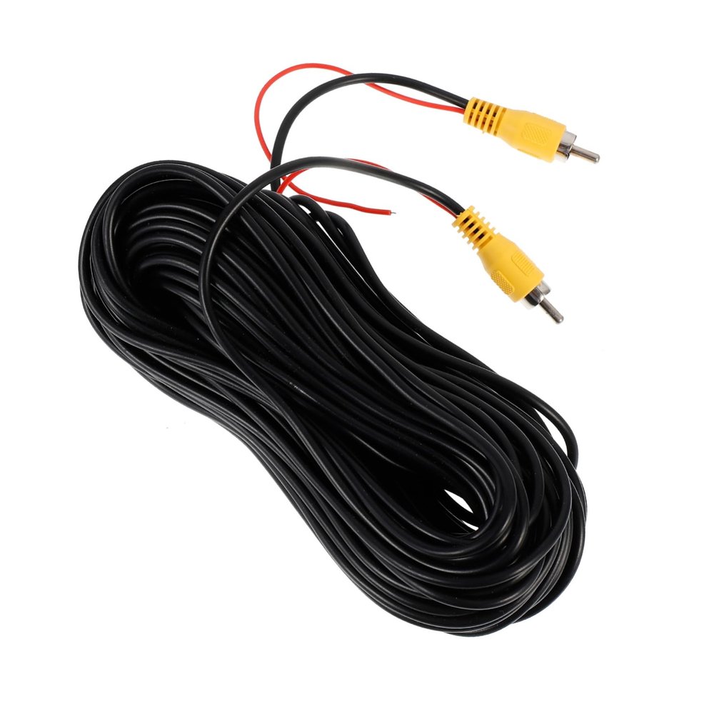 Beatifufu Car Video Extension Cable for Backup Camera Rearview Mirror Accessory Long Audio Signal Line Compatible Rear Camera