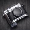 Iborrys L-Shaped Camera Handle Compatible with FUJIFILM X-T50 XT50 Camera Precious Vintage Solid Wood | Handcrafted by Experienced Artisans (African Blackwood Silver) view 2