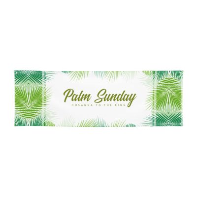 Palm Sunday Banner Party Backdrop Flag Outdoor Indoor Photography Background Tapestry Sign Yard 24 * 71 Inches Advertising Hanging Decorations And Supplies For Home