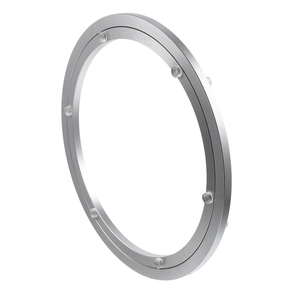 COLLBATH Dining Table Turntable Bearing Aluminum Alloy Lazy Susan Swivel Plate Smooth Rotation for Wood Glass and Marble Tables