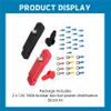 Silscvtt 12V 180A Busbar Distribution Block, Red and Black Busbar Bus Bar Power Distribution Block, Replacement for Car Golf Cart RV Boat view 4
