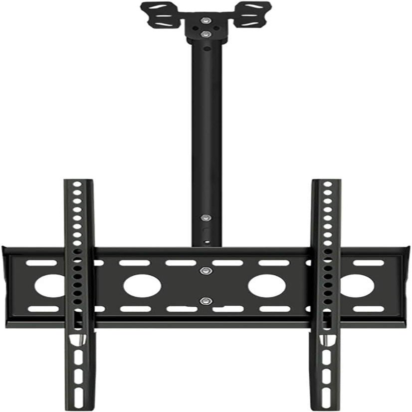 JDXQBLD Universal TV Stand Multifunction Adjustable TV Ceiling Mount, Smooth Swivel, Tilt and Extension, Fits 32-50 Inch Flat Panel Televisions, Mount On Ceilings, Black TV Mount TV Stand