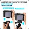 Fotopro Quick Release Plate Adapter Set, Arca-Swiss Compatible, Dual 1/4" Threads, Fast Camera Quick Switch System for Tripod, Monopod, Stabilizer and Sliders, i-Speedy Locker RZ-2 view 3